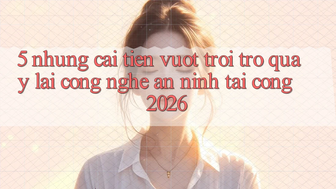 5. Những Cải Tiến Vượt Trội Trở quay lại Công Nghệ An ninh Tại Cổng 2026