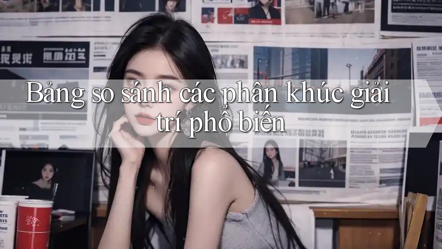 Bảng so sánh các phân khúc giải trí phổ biến