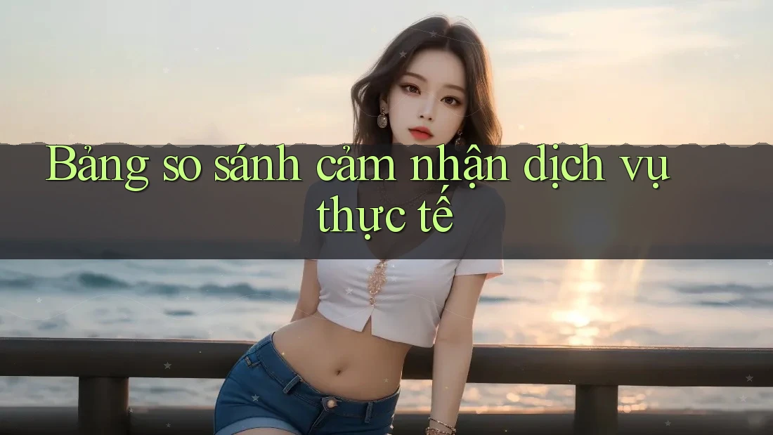 Bảng so sánh cảm nhận dịch vụ thực tế