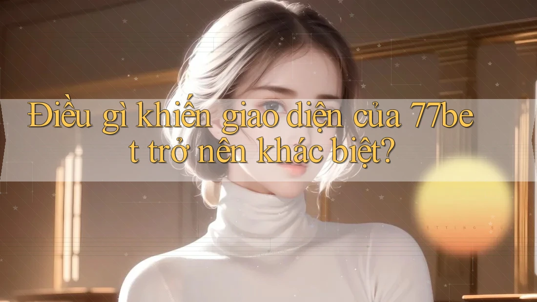 Điều gì khiến giao diện của 77bet trở nên khác biệt?