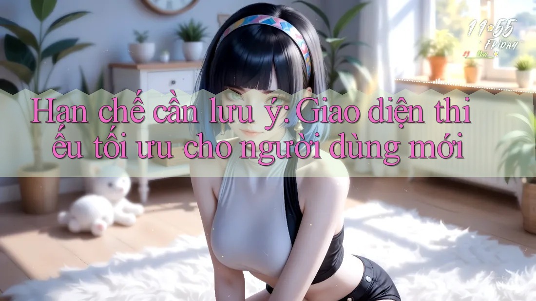 Hạn chế cần lưu ý: Giao diện thiếu tối ưu cho người dùng mới