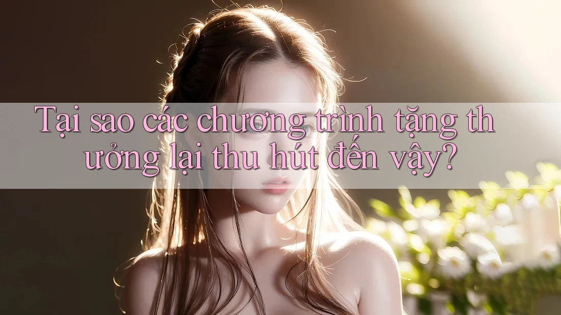 Tại sao các chương trình tặng thưởng lại thu hút đến vậy?